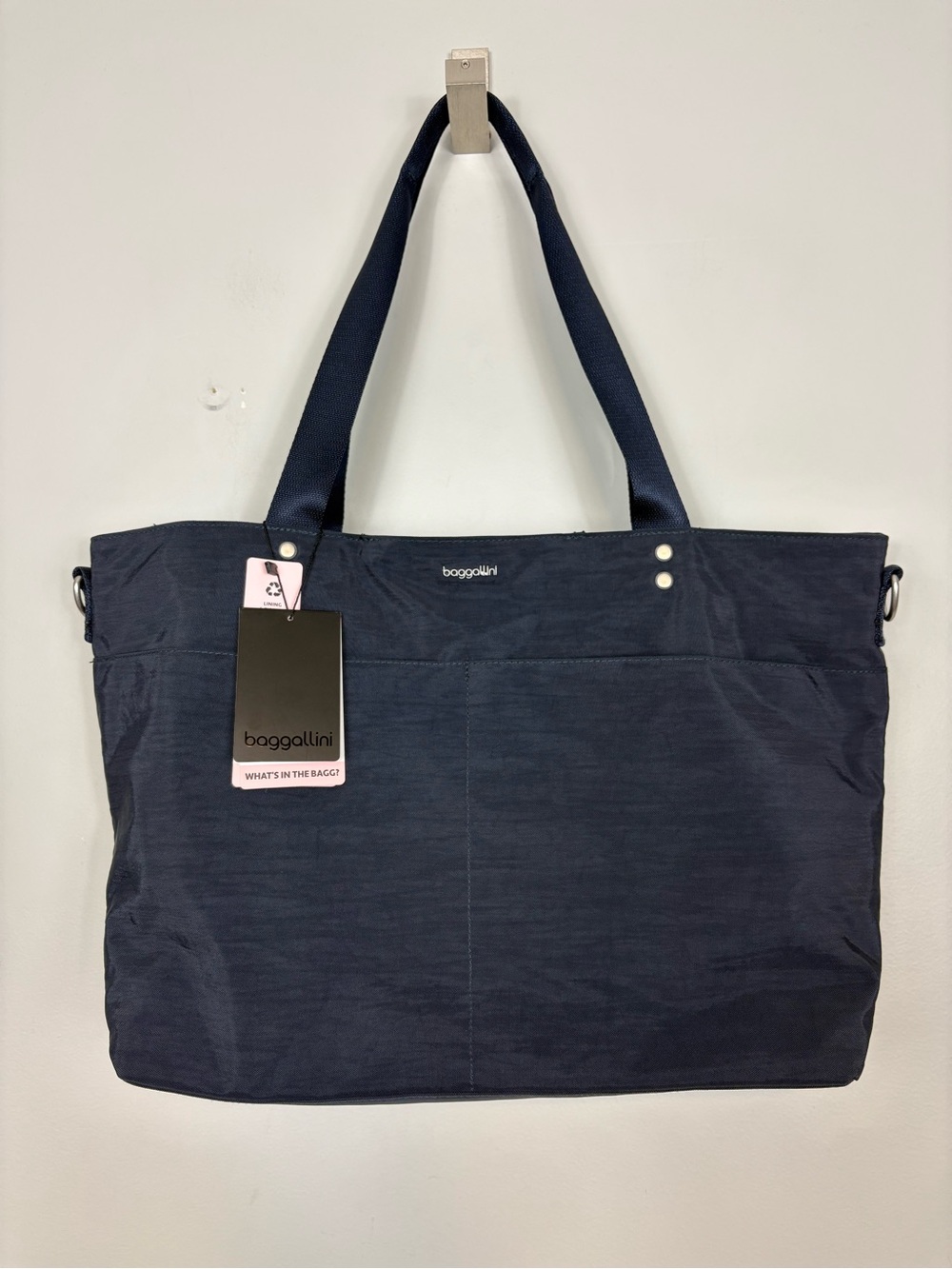 Baggallini Carryall Laptop Tote Bag Navy * No Crossbody Strap